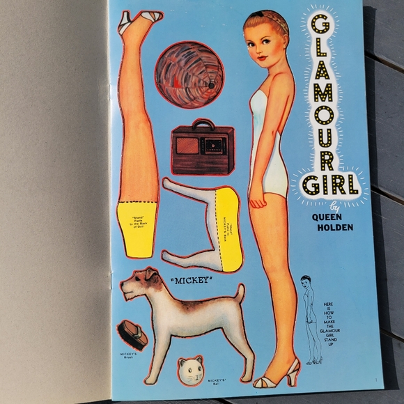 Glamour Girl Paper Doll Book by Queen Holden (Uncut) ~ Vintage Fashion Look ~ - Picture 4 of 16